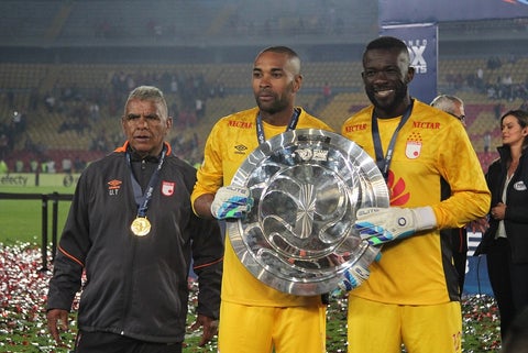 Robinson Zapata y Miguel Solís, arqueros de Santa Fe