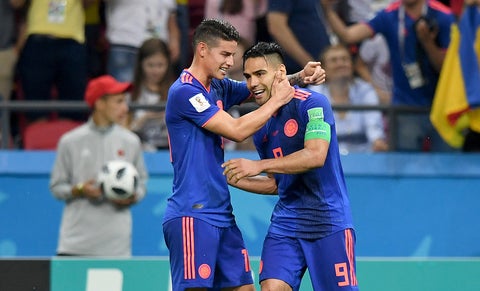James y Falcao - Selección Colombia 2019