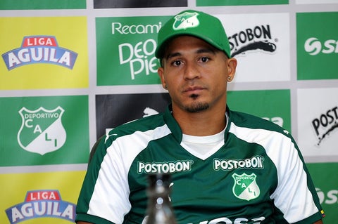 Macnelly Torres en su presentación con el Deportivo Cali
