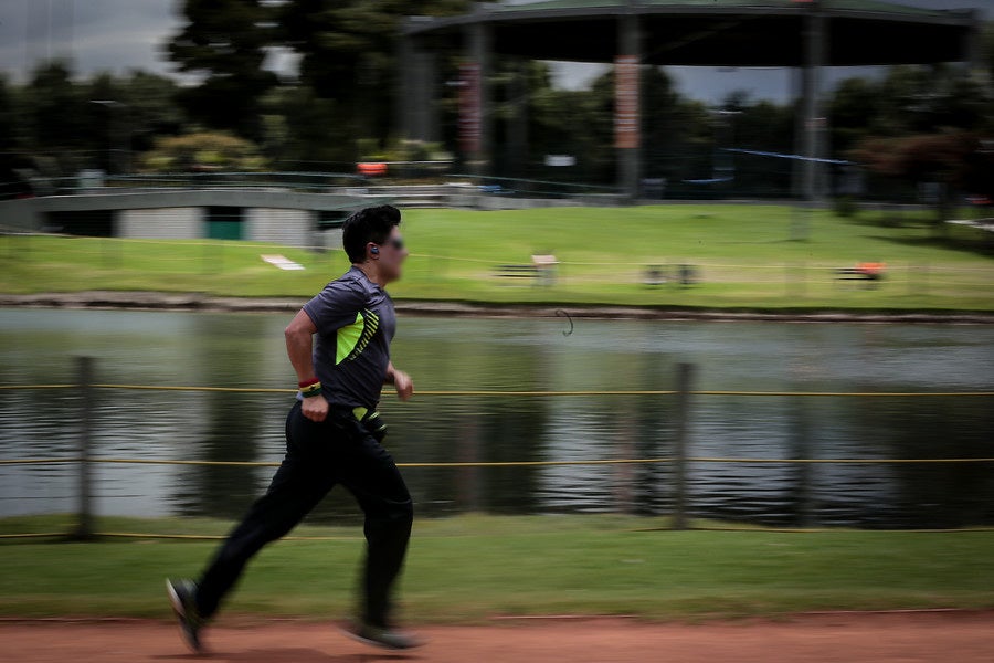 Parque Simón Bolívar, running