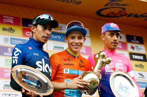 Egan Bernal, Miguel Ángel López y Daniel Felipe Martínez - Tour Colombia 2019