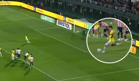 Video: Borré pone el primero de Colombia ante Paraguay en Asunción