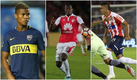 Wilmar Barrios, Baldomero Perlaza y Víctor Cantillo