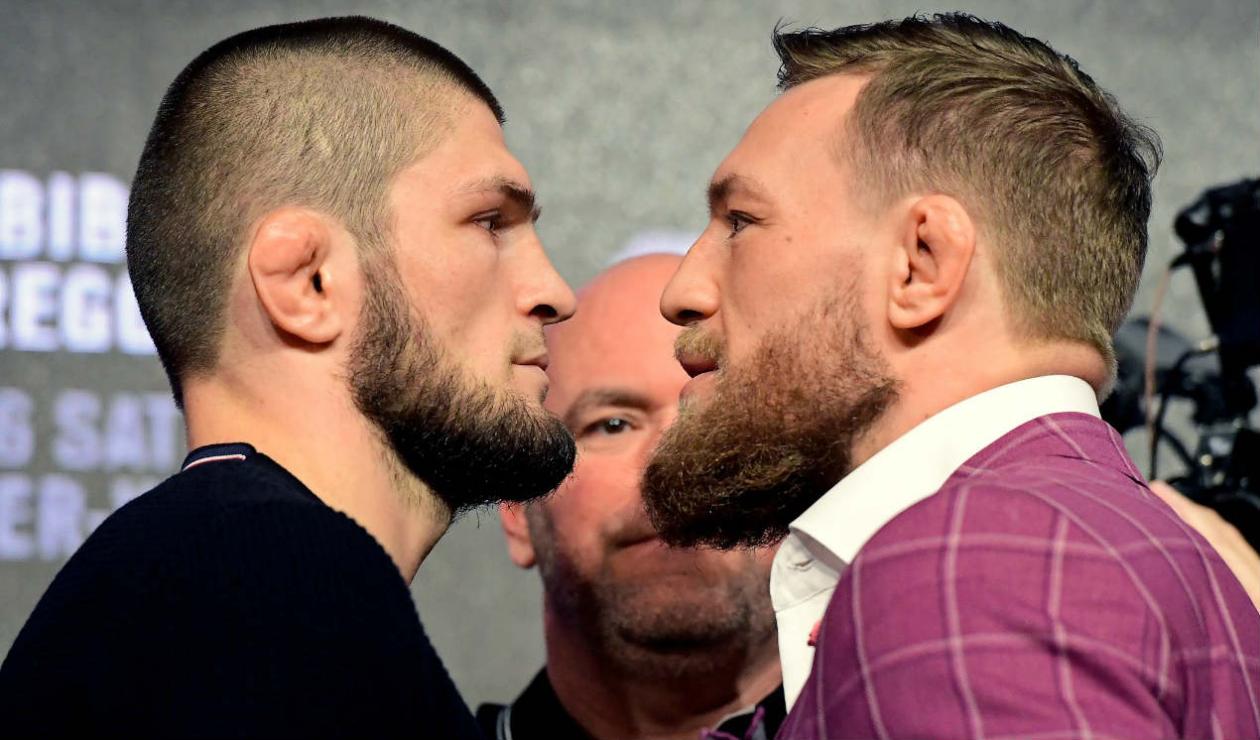 Khabib Nurmagomedov y Conor McGregor, luchadores de AMM