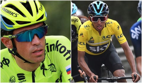 Alberto Contador y Egan Bernal
