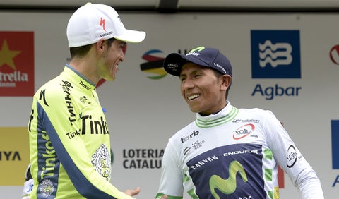 Alberto Contador y Nairo Quintana