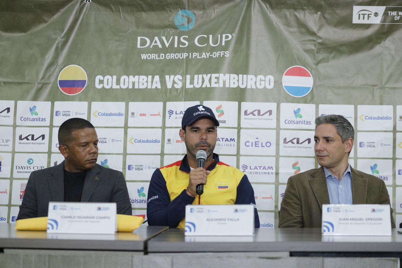 Colombia recibió el Pabellón Nacional por parte del Ministerio del Deporte para iniciar los encuentros de la Copa Davis que enfrentarán a la selección Colombiana de tenis con su similar de Luxemburgo.