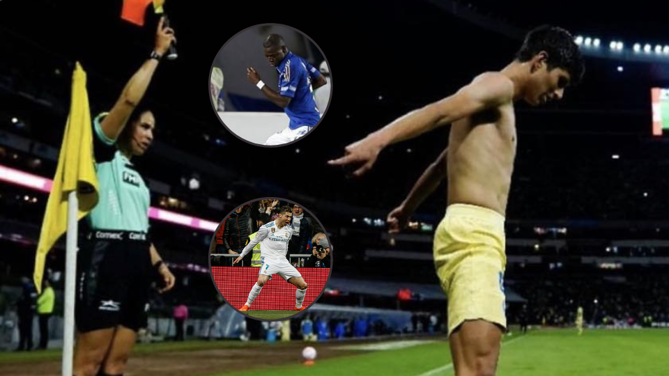 Jurgen Damm festeja como CR7 en el estadio Azteca