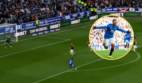 Óscar Cortés anotó su primer gol en Rangers: definición magistral