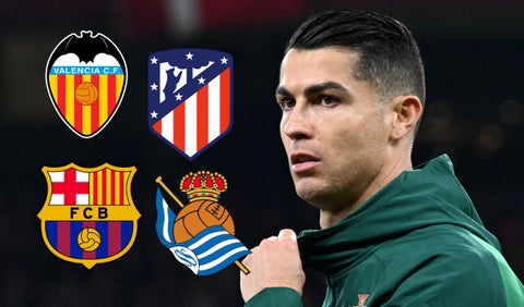 Cristiano Ronaldo y equipos de España