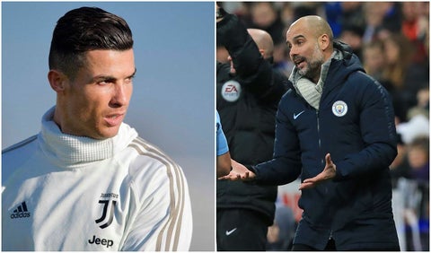 Cristiano Ronaldo y Josep Guardiola