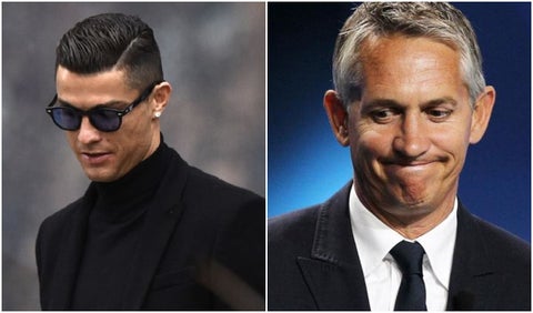 Cristiano Ronaldo y Gary Lineker