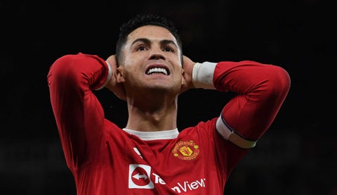 Cristiano Ronaldo cuando era jugador del Manchester United