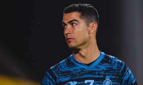 Cristiano Ronaldo en un entrenamiento del Al Nassr de Arabia Saudita