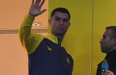 Cristiano Ronaldo en un partido del Al Nassr en la liga de Arabia