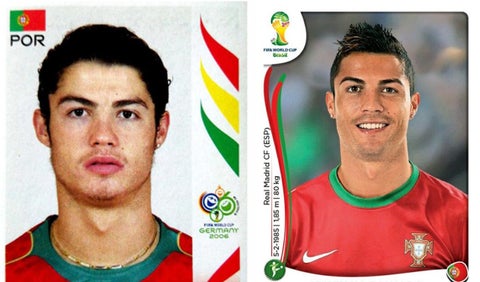 Cristiano Ronaldo, Fichas de Panini
