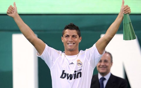 Cristiano Ronaldo, presentación en el Real Madrid en el año 2009