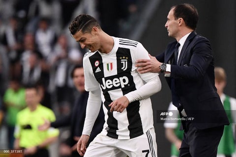 Cristiano Ronaldo y Allegri