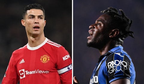Cristiano Ronaldo y Duván Zapata