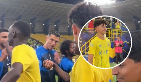 Cristiano deja en vergüenza a su hijo por no saludarlo: duro regaño