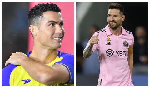 Cristiano Ronaldo y Lionel Messi con el Al Nassr e Inter de Miami respectivamente
