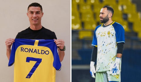 Cristiano Ronaldo y David Ospina - Al Nassr