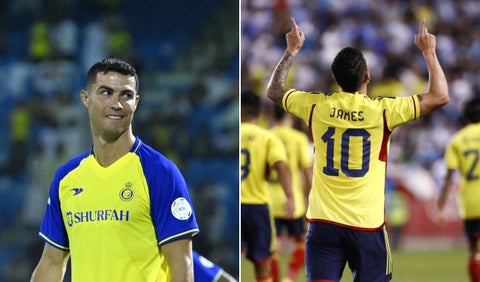 Cristiano Ronaldo y James Rodríguez