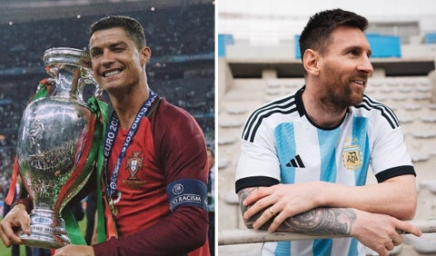 Cristiano Ronaldo y Lionel Messi