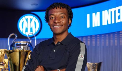 Juan Guillermo Cuadrado con el Inter de Milán