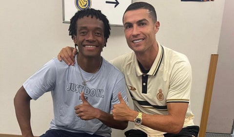 Juan Guillermo Cuadrado y Cristiano Ronaldo