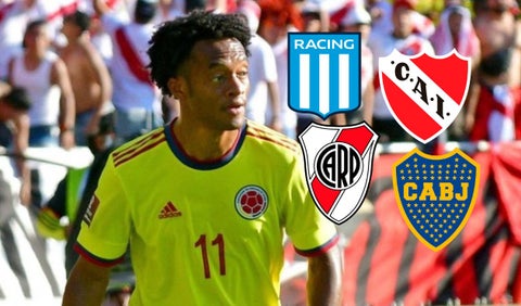 Juan Guillermo Cuadrado y los equipos de Argentina