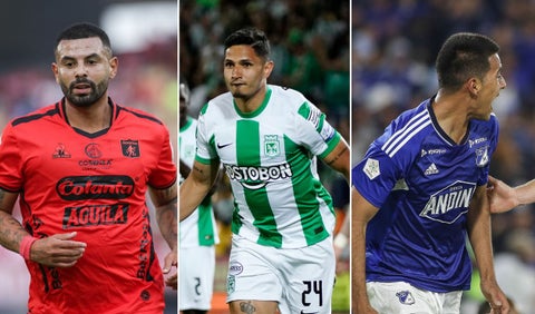 América, Nacional y Millonarios