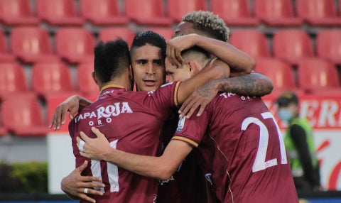 Daniel Cataño en un partido del Deportes Tolima en la Liga Betplay