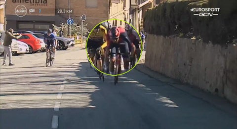 Daniel Martínez en la primera etapa de la Vuelta al País Vasco