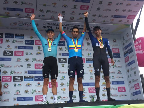 'Superman' López, Daniel Martínez y Egan Bernal