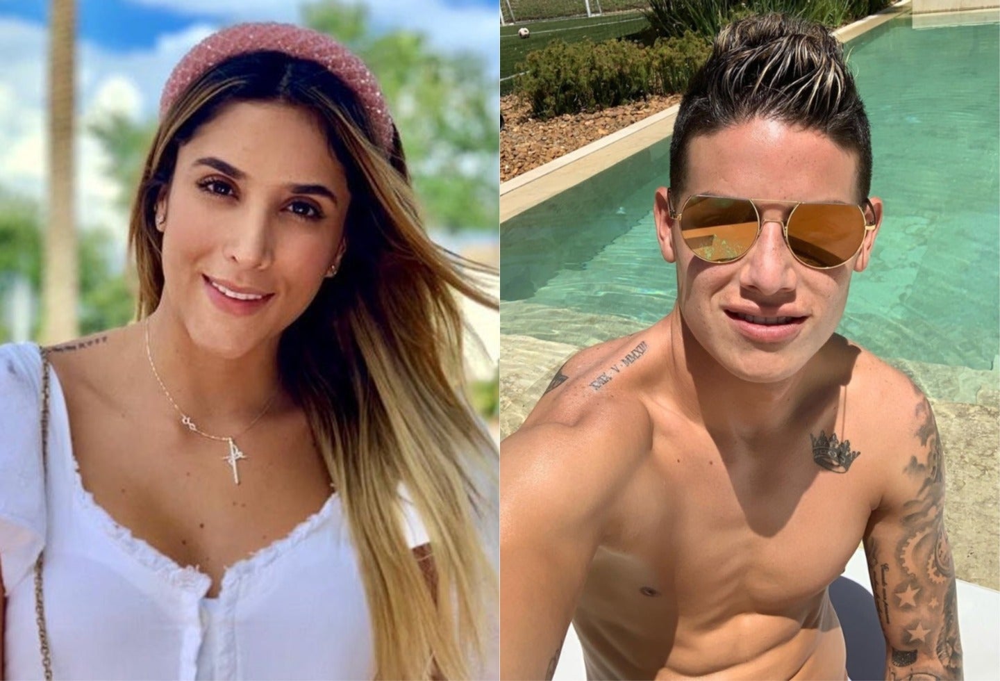 Daniela Ospina y James Rodríguez