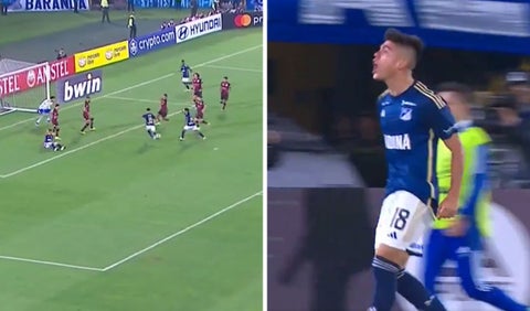 Gol de Daniel Ruiz en Millonarios vs Flamengo