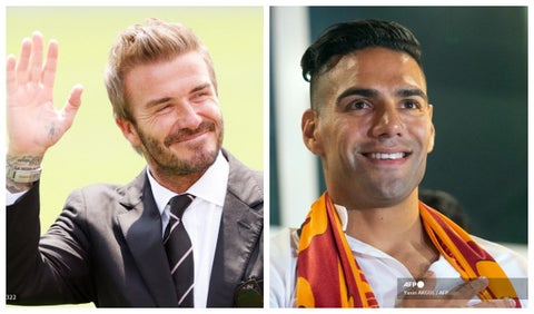 David Beckham y Falcao García