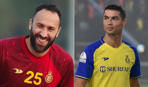 David Ospina y Cristiano Ronaldo, compañeros en el Al Nassr