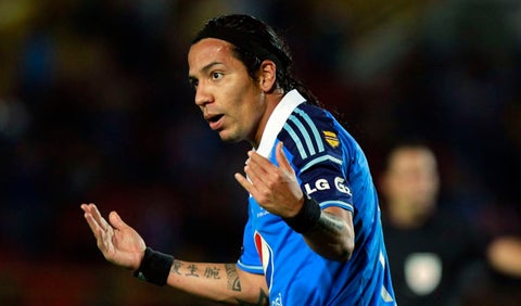 Dayro Moreno jugando con Millonarios