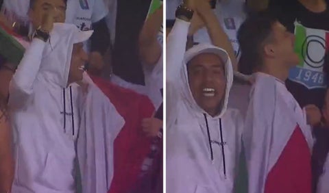 Dayro Moreno en la barra de Once Caldas