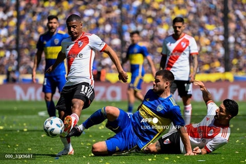 Nicolás De La Cruz en River Plate vs Boca Juniors