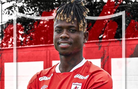 Deiner Quiñones, nuevo delantero del América de Cali