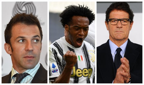 Del Piero, Cuadrado y Capello