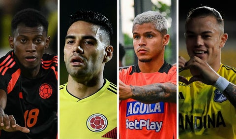 Delanteros de la selección Colombia
