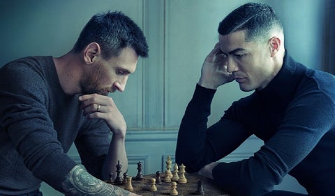 Detrás de cámaras de la foto de Messi y Cristiano