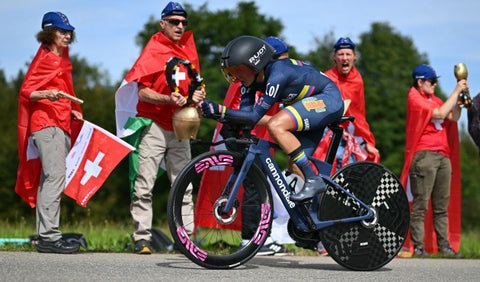 Diana Peñuela en el Mundial de Ciclismo 2024