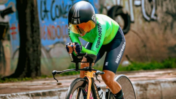 Diana Peñuela se quedó con la ‘crono’ en el Campeonato Nacional de Ciclismo