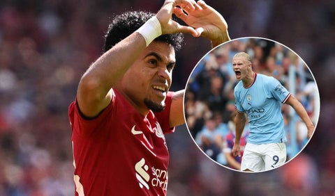 Luis Díaz y Erling Haaland