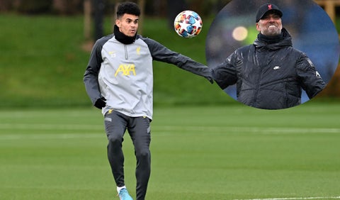 Luis Díaz y Jurgen Klopp